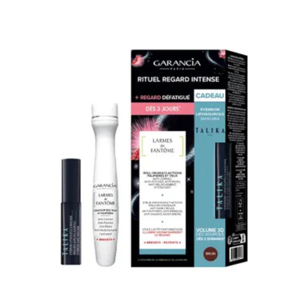 Garancia Ghost Tears and Liposourcils Mascara-sett Talika Brun 15 ml