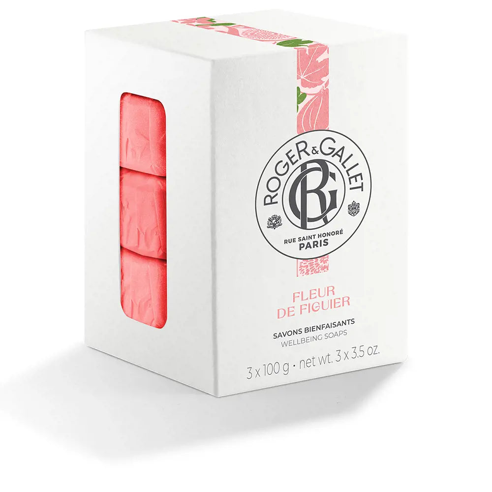 Roger & Gallet Fleur De Figuier Plantebaseret gavnlig sæbeboks 3x100g Promotion