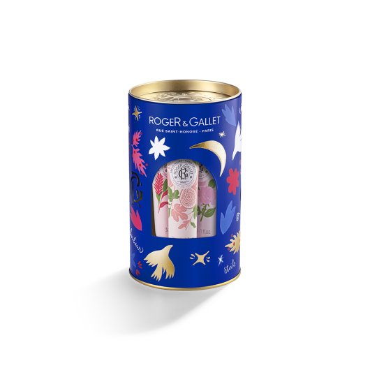 Roger & Gallet Set välgörande handkrämer fikonblomma + ingefära + ros 3x30ml