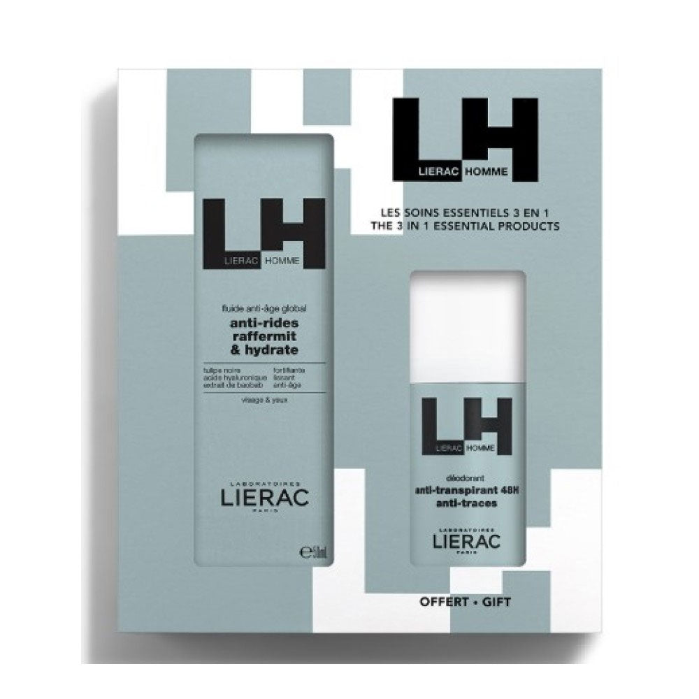 Lierac Set Ziua Tatălui pentru bărbați Fluid Anti-Îmbătrânire + Deodorant Gratuit 100ml