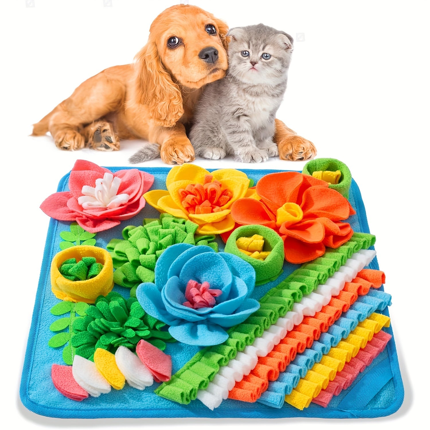 TEMU Pet Sniffing Mat For Dogs Puzzle Mat Training Mat For Pet Dogs Pet Dog Slow Feeding Mat Relax For Small Dogs