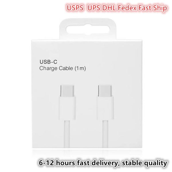 OEM Quality 1m 3FT USB PD 20W 12W Type C to C Super Fast Charging Cords Quick iPhone Charger Cord iPhone Cable for iPhone 14 13 12 11 X Pro