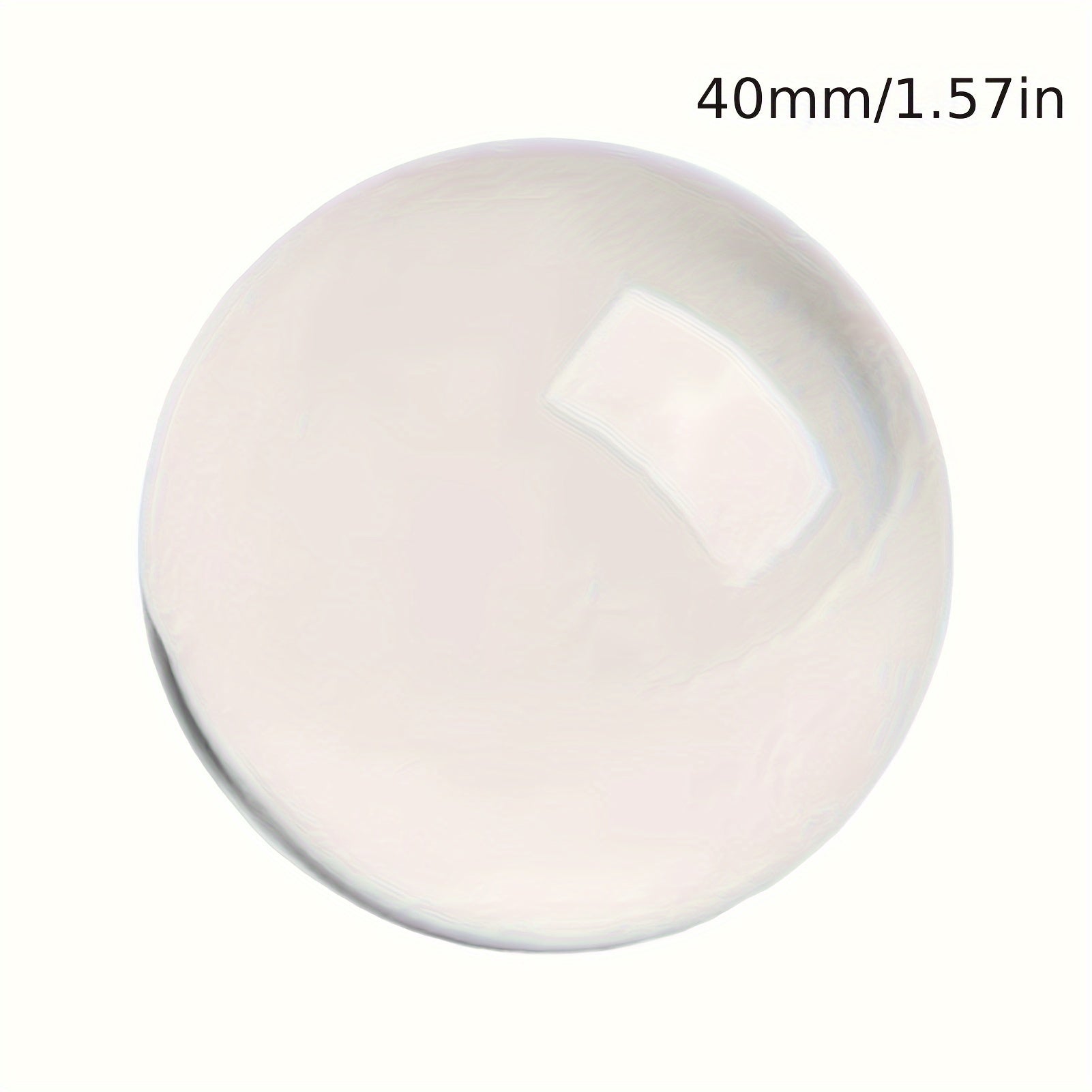 TEMU Crystal Glass Ball Decorative Figurines - Solid Clear Glass Sphere For Photography Props, Home & Deck Decoration, Gift Idea For , Family &