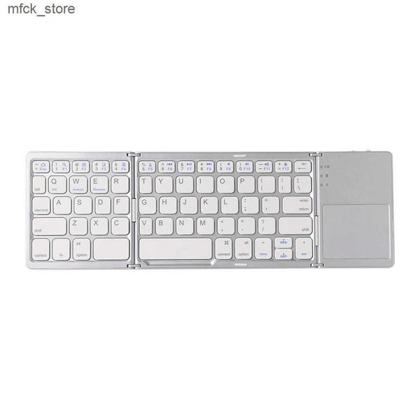 Keyboards Foldable Tablet Keyboard With Touchpad Wireless Keyboard Lightweight Bluetooth-compatible for Universal Tablet Phone J241204