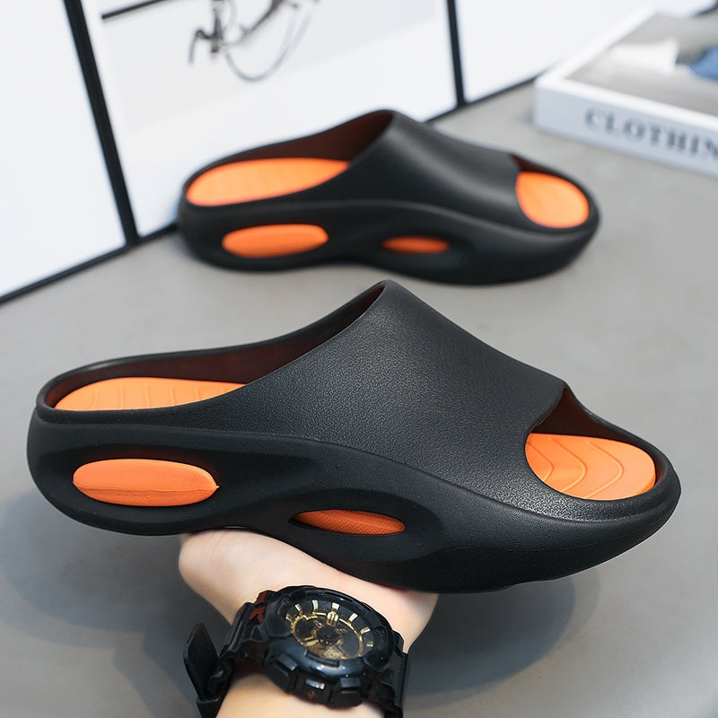 Men Slippers Indoor Outdoor Sandals Beach Trendy Comfortable Soft Sole Slides Mens Casual Shoes Mens Flip-flops Home Slippers