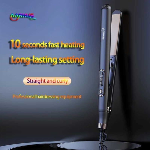 Hair Curlers Straighteners 10 second fast hot straightener curling iron 2-in-1 professional hair board will not damage H241121