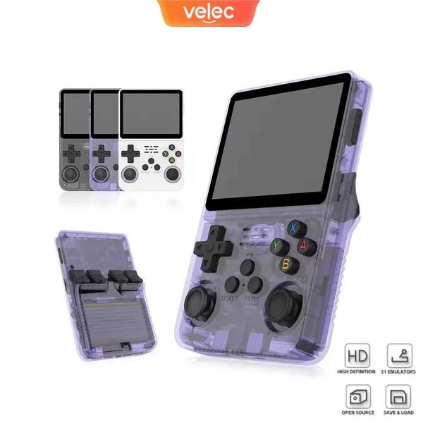 High Quality R36S Retro Game Console 3.5-inch IPS Screen Handheld Portable Video Game Console Linux System 64GB 128GB Game Best Childrens Gi