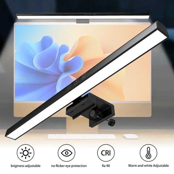33cm 50cm LED Computer Screen Light Hanging Desk Lamp USB Plug in Monitor Bar Lights Dimmable 3 Colors Office Study Reading LampT250116