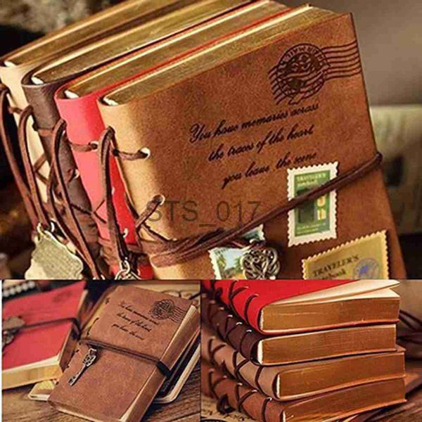 Notepads Notes Leather Writing Journal Notebook Classic Key Bound Retro Vintage Notebook Diary Sketchbook Gifts with Unlined Travel Journals