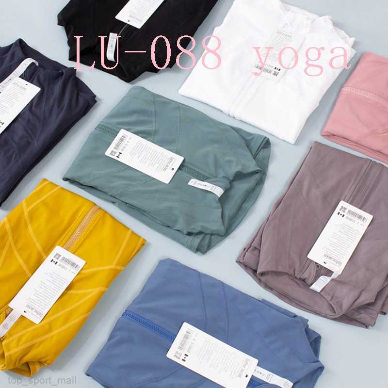 Fitness Women Sports Slim Jacket Top Stand-up Collar Half Zipper Long Sleeve Tight Jackets Yoga Shirt Gym Thumb Athtic Coat Gym Clothing Activewear