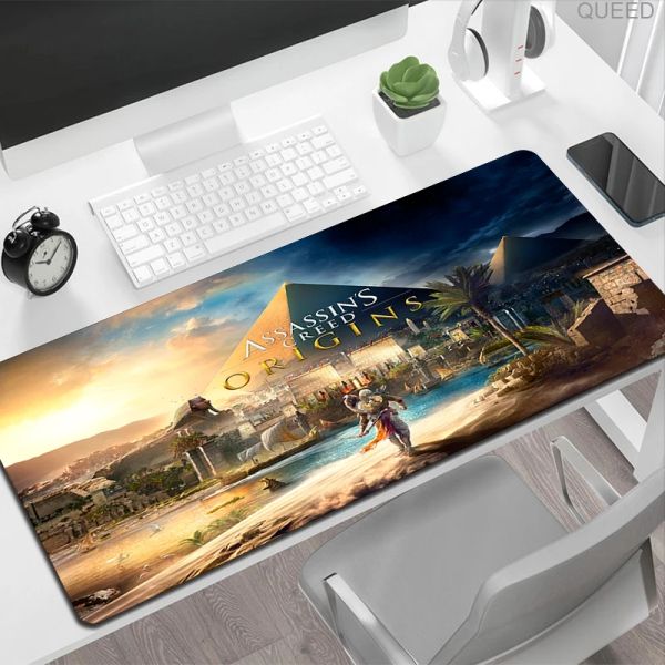 Pc Gamer A-Assassin S Computer Table Xxl Mouse Pad Gaming Accessories Desk Mat Keyboard Mousepad Cabinet Large 900x400