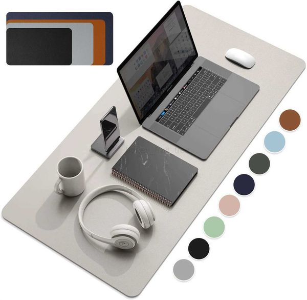 Large Size Office Desk Protector Mat PU Leather Waterproof Mouse Pad Desktop Keyboard Desk Pad Gaming Mousepad PC AccessoriesM240802
