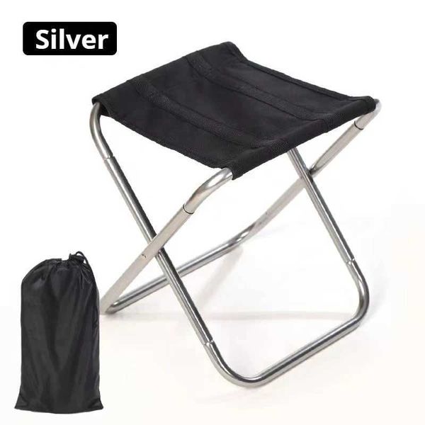 Outdoor aluminum alloy portable folding picnic bench MIni storage fishing chair ultra light furnitureW241111