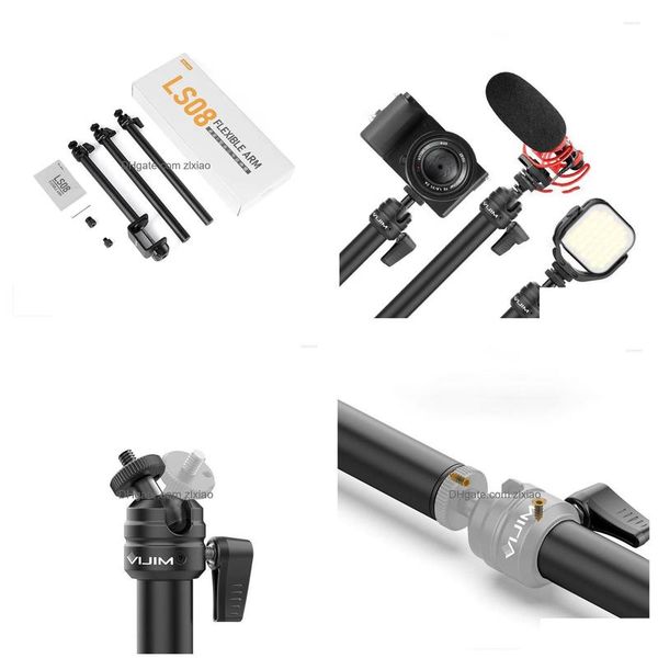 Tripods Professional Live Broadcast Room Bracket Equipment Can Expand The Desktop Cclamp Threesection Pantilt Arm Drop Delivery Came Dhbp5