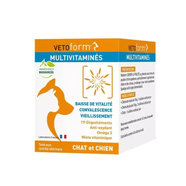 Vetoform Dog and Cat Multivitamin Food Supplement 100g