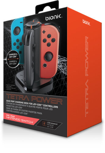 BIONIK BNK-9019 Nintendo Switch Tetra Power Quad Port Dock - Charges Controllers