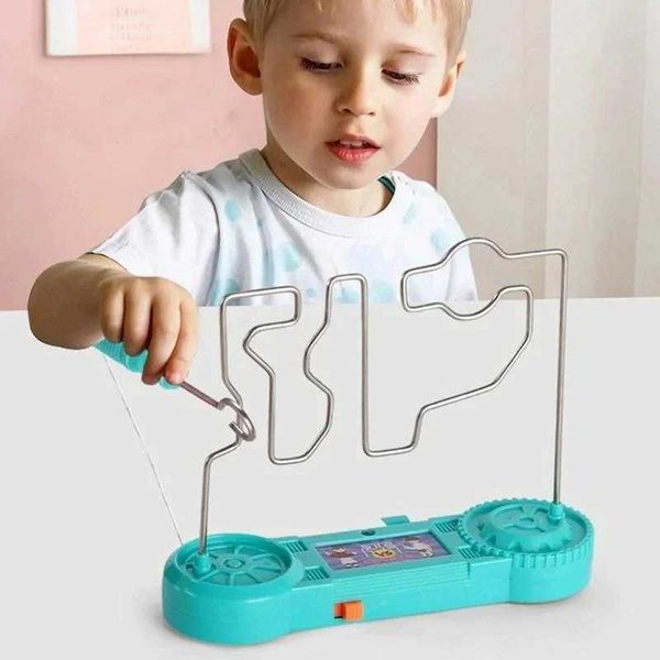 Children mind games electric Shock touch mazes early Education attention training maze Science Experiment maze toys for kids Y240801