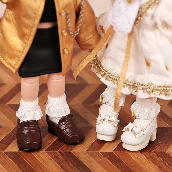 Novo mini boneca de meias brancas de renda fofa meias curtas para 112bjdobitsu11mollysob11 acessórios de sapatos Toysykx1