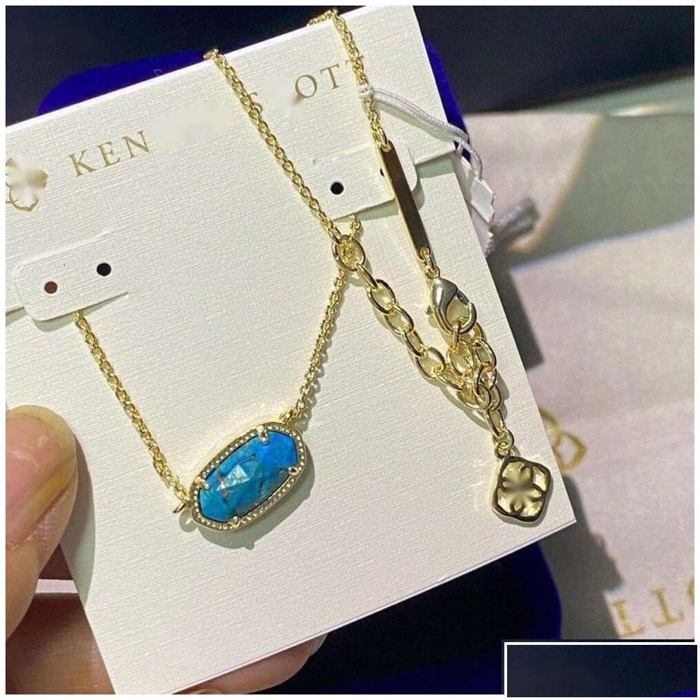 Pendant Necklaces Designer Scotts Necklace Jewelry Singaporean Chain Elegance Oval Female Collar As A Gift For Drop Pendants aa