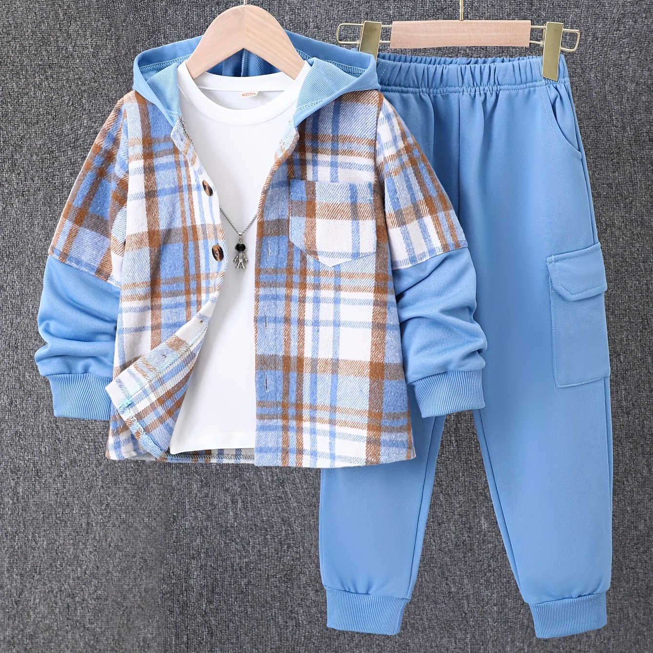 TEMU 2pcs, Fall And Winter New 'ong-sleeved Cardigan Suit ' Hooded Jacket 'ashion Work Pants, Outfits, Seasonal Fashion, Stylish Outfit, Classic ,