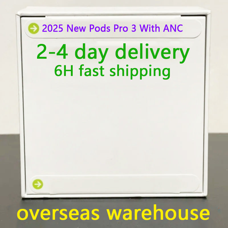 For 2025 New Apple Airpods pro 3 airpods 4 Pro 2 ANC USB-C Earphones Bluetooth Headphone Accessories Solid Silicone Protective Cover Pods 3rd Wirele