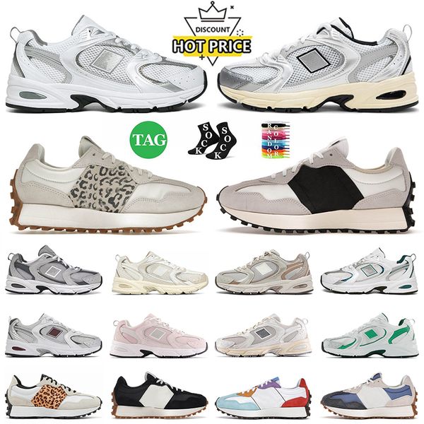 2025 Top Quality Designer Sneakers Running Shoes Silver Grey Navy Sea Salt Leopard Black Moonbeam White Gum For Mens Womens Platform Trainer