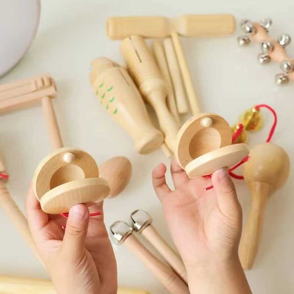 Musical Instruments For Baby 1 2 3 Years Montessori Baby Wooden Toys Child Game Interactive Music Toys Educational Toys For BabyC250117