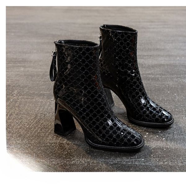 2023 Spring and Autumn New Pointed Zipper Naked Boots Women&#039;s High Heels Comfortable Fashion Shoes Women b29f