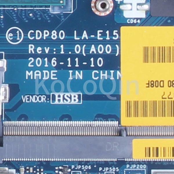 For Dell Latitude 5580 Notebook Mainboard LA-E152P 00C209 0C6666 02WC92 0DN786 E3 i5 i7 6-7th 940MX M620 2G Laptop Motherboard