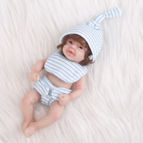 Born Baby Doll Realistic Born Baby Dolls Silicone Full Body Cute Small Baby Doll Realistic Simulation Doll 240913