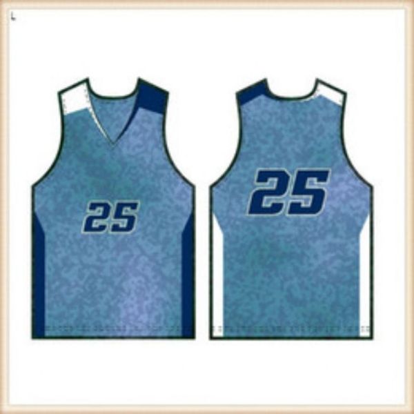 Basketball Jersey Men Shirts Black White Blue Sport Shirt CH20240748