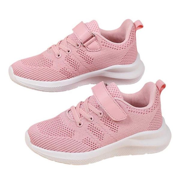Kids Running Shoes Shoes Athletic Shoes Confortável Sapatos Esportes leves Soakers de malha casual para LittleBig Kidst250115
