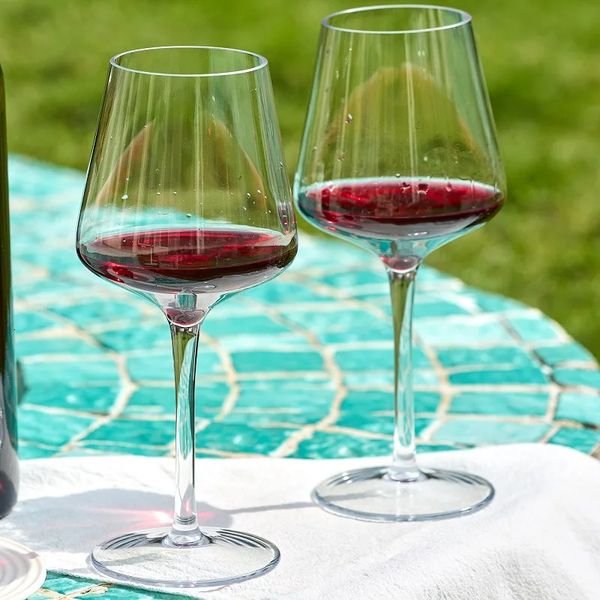 MICHLEY 246PCS Set Unbreakable Floating Plastic Wine Glass Goblet Transparent Tritan Plastic Wine Juice Drink Cup Pool Party 241009