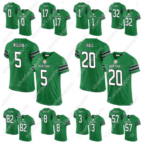 2024 Shxinet Aaron 8 Rodgers Football Jersey Jermaine 11 Johnson II 0 Braelon Allen Breece 20 Hall Football Jerseys Men-Youth-Women Custom S