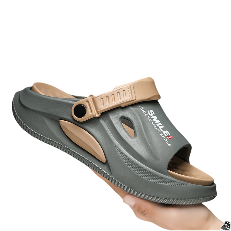 Fashion New Men&#039;s Slippers Outdoor Sandals Beach Comfortable Slides Thick Soft Clogs Men Casual Shoes Men Women Home Slippers