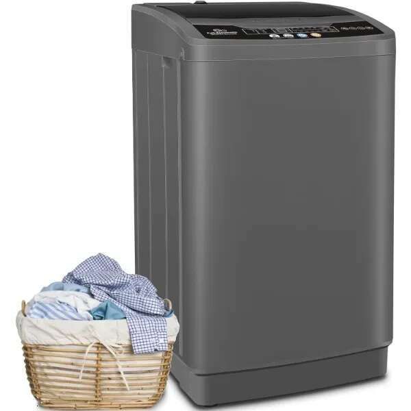Nictemaw Washing hine, 17.8Lbs Capacity Full-Automatic Portable Washer, 2.4Cu.ft Washer and Dryer Combo