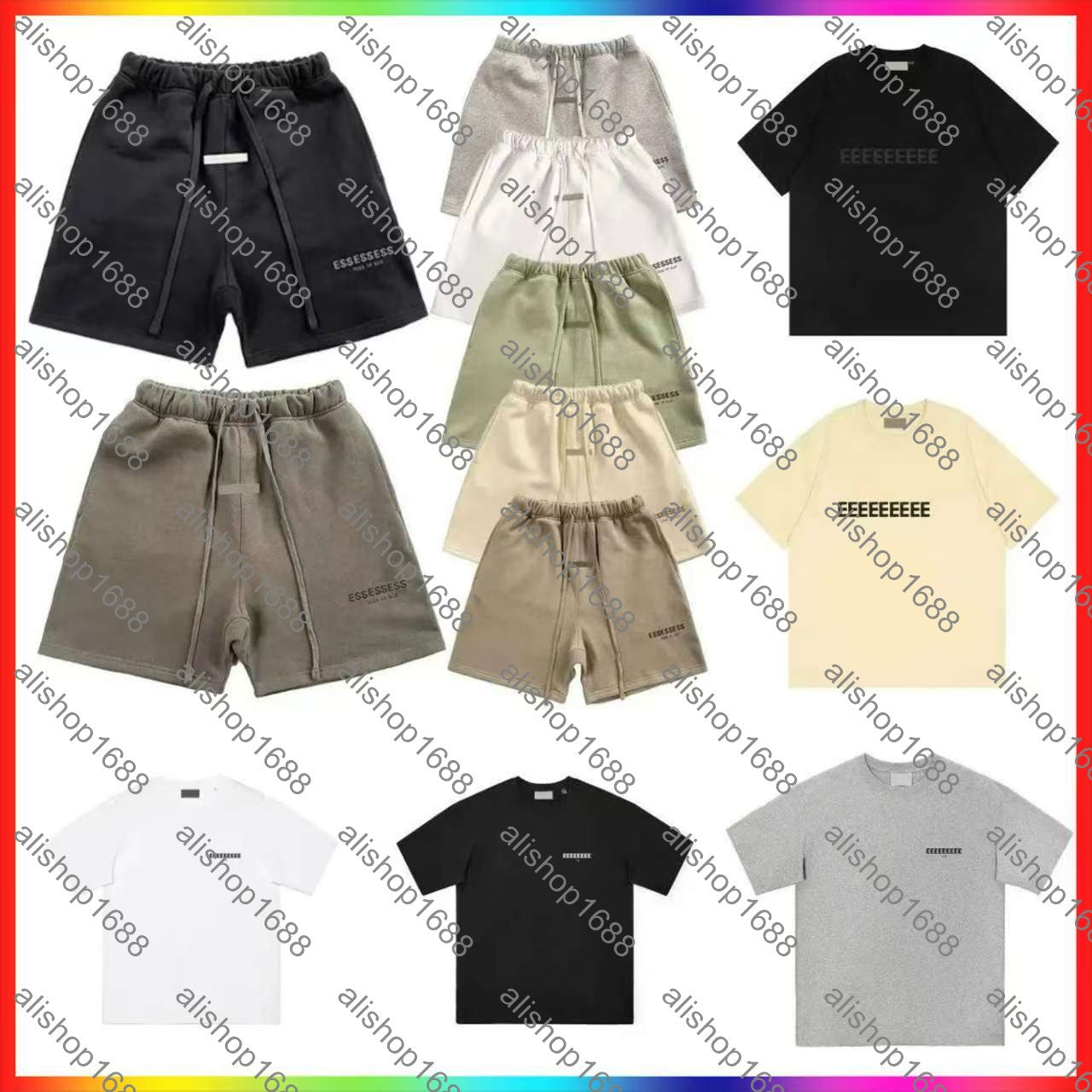 5A Designer shorts men short essential shirts Men T-Shirt Letter Print High Street Vintage Jogging Pants Womens Fashion mens casual breathable essen