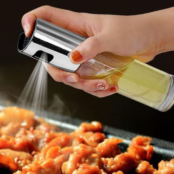 Spray Bottle Oil Sprayer Oiler BBQ Barbecue Cooking Can Pot Cookware Kitchen Tool ABS Olive Pump G0423