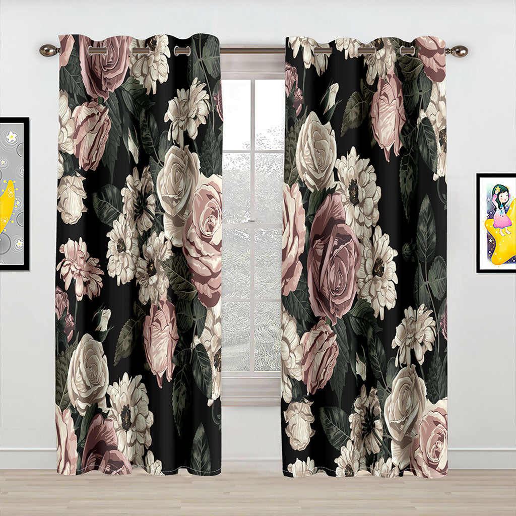 YL-37093 High-precision Customized 3D Curtain Printing Finished Landscape Wave Curtain Blackout Curtain