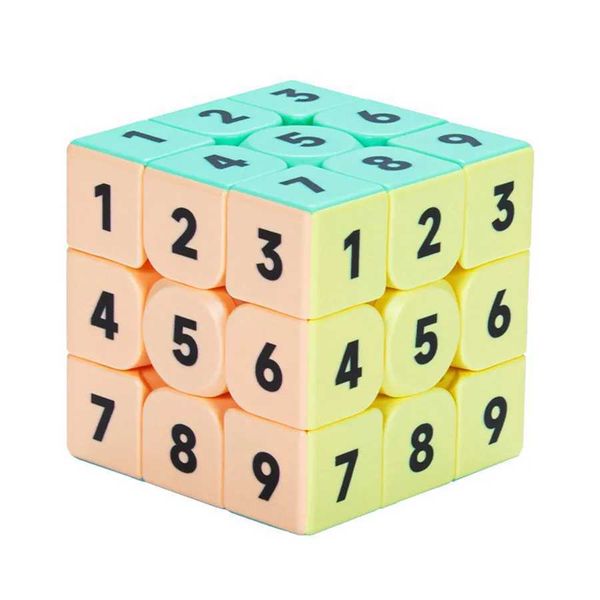 Magic Cubes Zcube 1-9 Number Cube 3x3 Magic Cube Puzzle Professional Stickerless Educational Toy For Children Gift S2412192