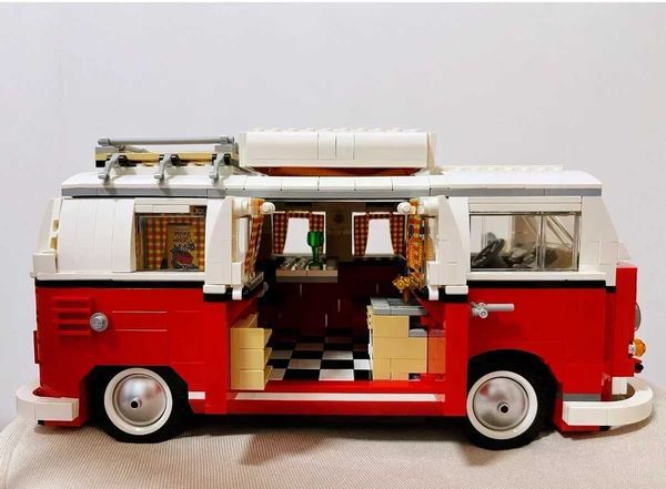 Bricks Car Bus Compatible 10220 10252 10242 Model Building Blocks Boys Girls Birthday Gifts Toys for Children Christmas Present M240920