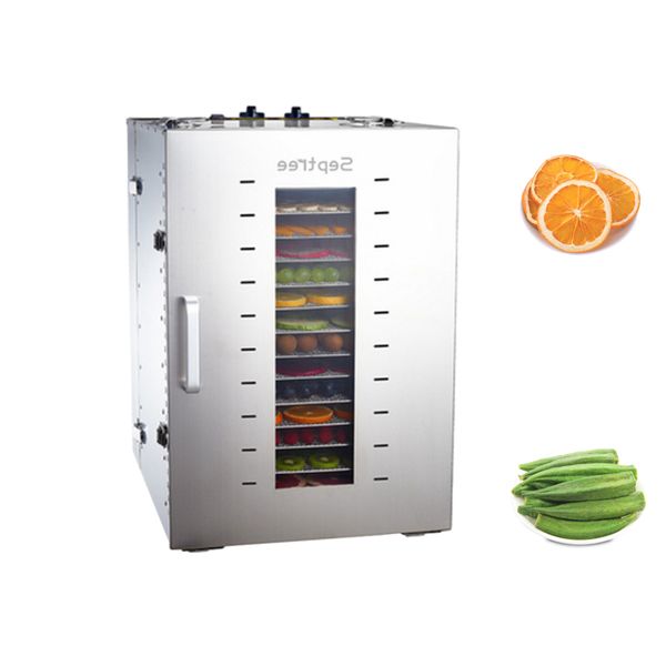 Commercial 16 Layers Dried Fruit Machine Fruit Vegetable Dehydration Food Air Dryer Home Health Efficient