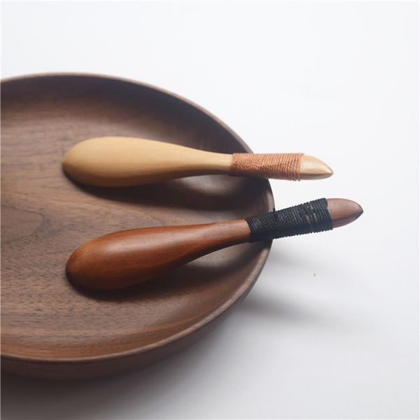 Japan Style Eco-Friendly Wooden Spoon Utensil Short Kitchen Cooking Sugar Salt Small Spoons