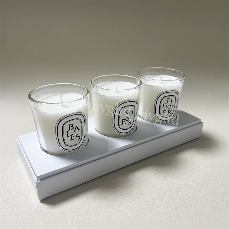 Home Scented Candles 190g-70gx3 Fashion Incense Multi Different Scents Styles Aromatherapy Candle With Box Bag 20025