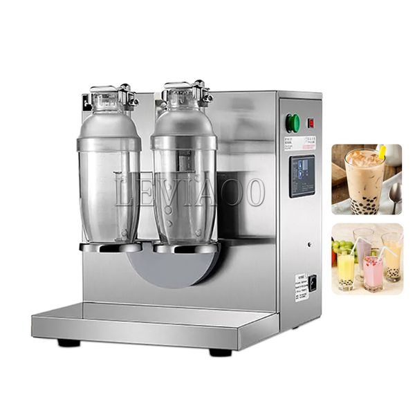 110V 220V Double Cup Bubble Tea Shaking Machine With Timer Cocktail Boba Milk Tea Shaker