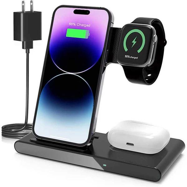 18w charger 3 in 1 wireless charger Fast Charging Station Wireless charging desktop Magnetic Fast Charging Dock StationM240731