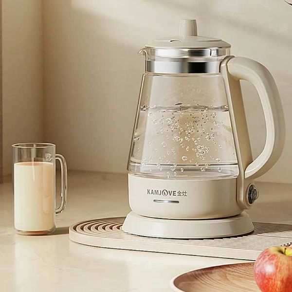 1000ml electric kettle household high borosilicate glass boiling teapot automatic keep warm coffee pot automatic power off 600W Y240924