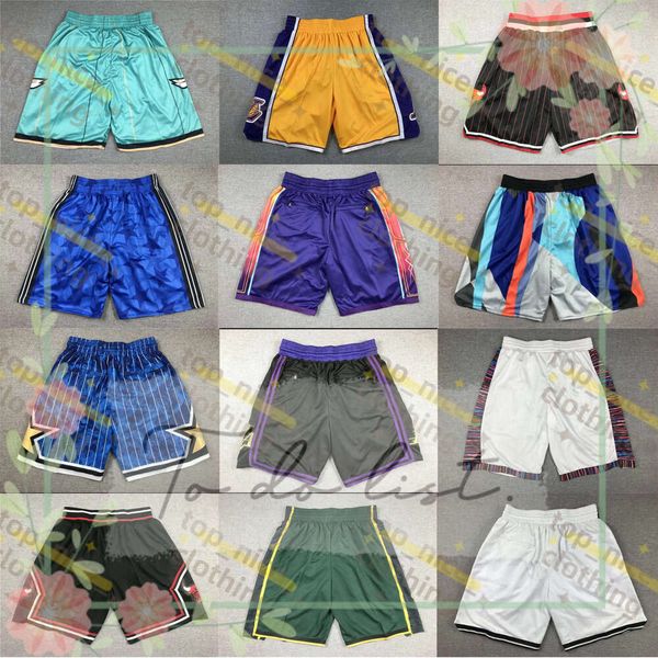 All Team Basketball Short Just Don Shorts With Pockets Zipper Baseball Football Sport Wear Casual Pants Gym Beach Sweatpants Justdon Hip Pop