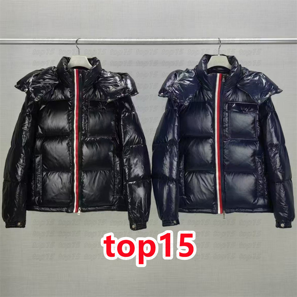 Designer mens puffer jacket men down jackets with chip mens winter coats women outerwear embroidered armband winter outerwear coats Windproof Down J