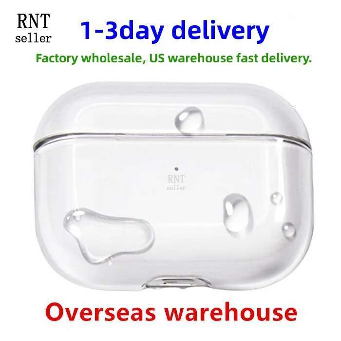 For AirPods Transparent Pro2 Headphone Case 3rd Generation Bluetooth Headphone Case Cover case airpodspro max Wireless Charging Case
